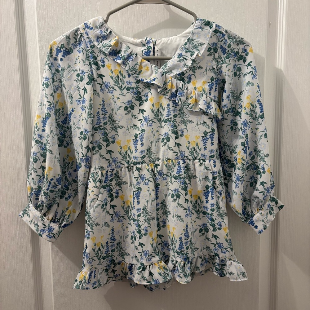 Janie and Jack Floral Ruffle Romper